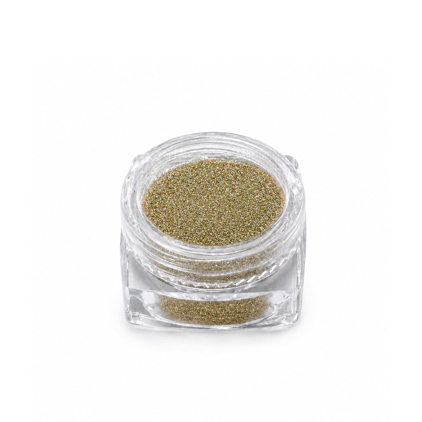 Glitter Fino para Uñas Dorado Iridiscente