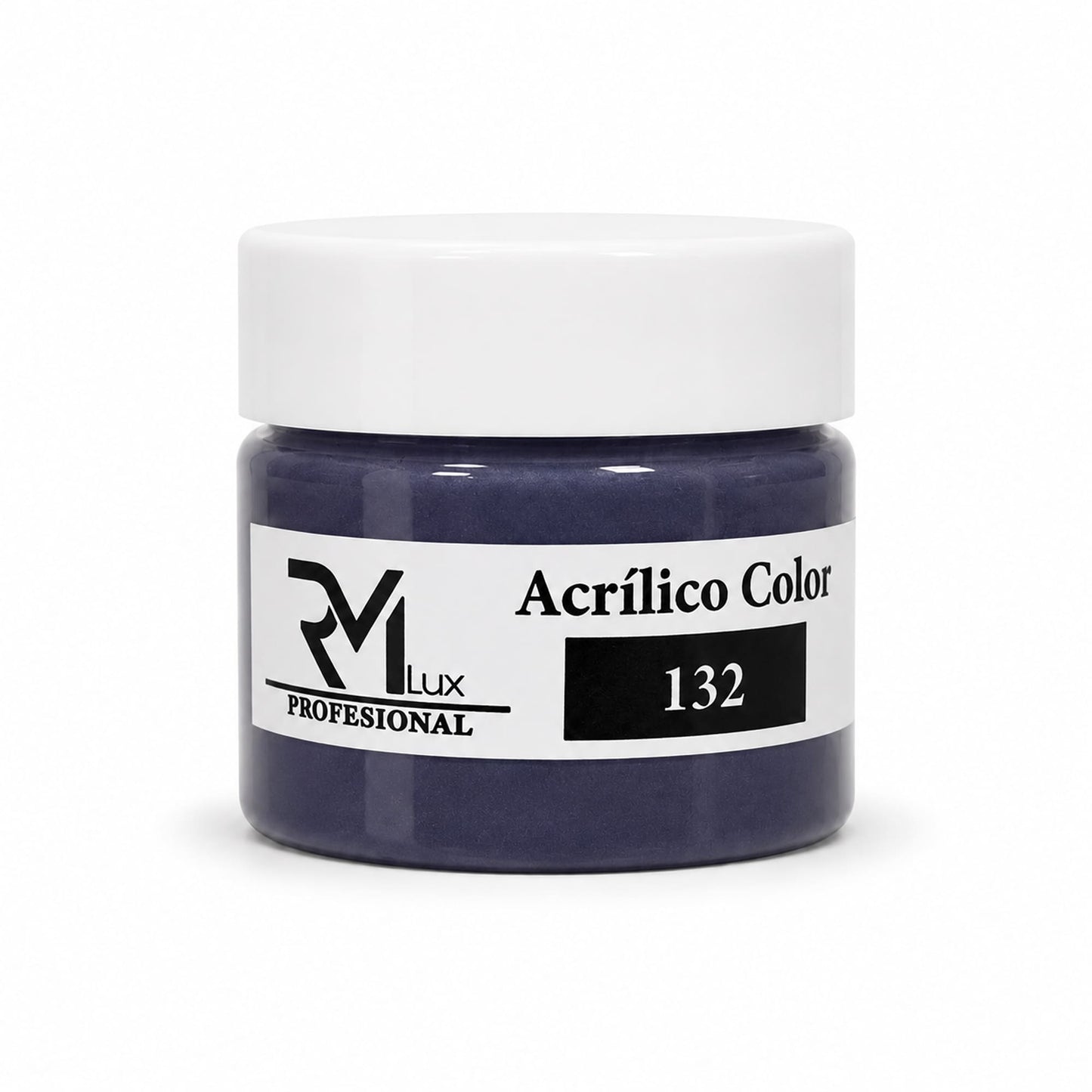 Polvo Acrílico Color 132 Gris Grafito 10g RM Lux
