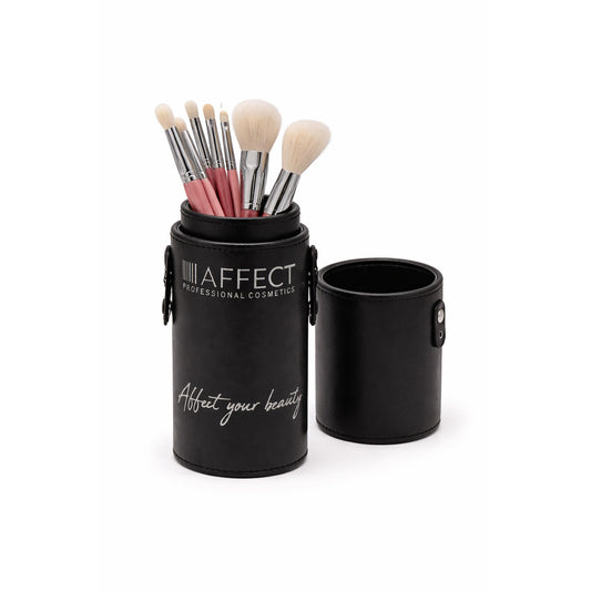 Set de Brochas de Maquillaje AFFECT Professional Cosmetics con Estuche Negro