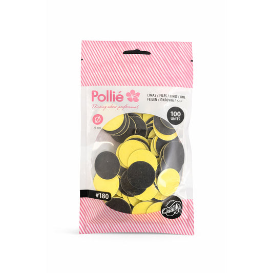 Discos de Pedicura 25 mm – Grano 180 (Pack 100 Uds)