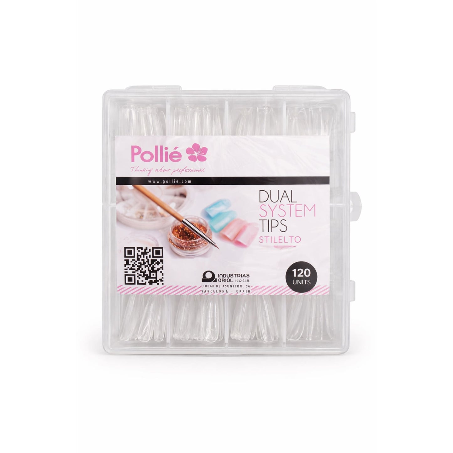 Dual System Tips Reutilizables Pollié Stiletto 120 Uds