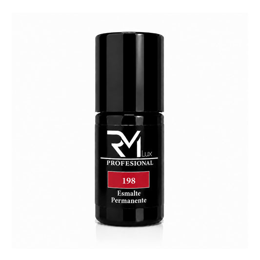 Esmalte Permanente Rojo Intenso Nº198 RM Lux