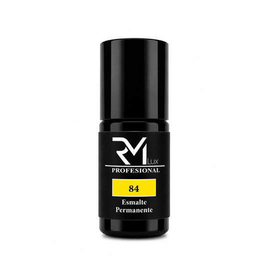 Esmalte Semipermanente Amarillo Intenso Nº84 RM Lux