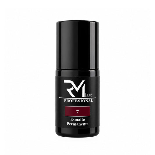 Esmalte Semipermanente Granate Oscuro Nº7 RM Lux