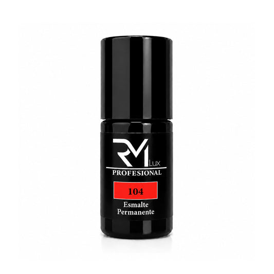 Esmalte Semipermanente Rojo Tomate Nº104 RM Lux