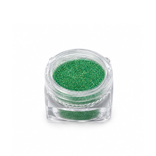 Glitter Fino para Uñas Verde Iridiscente