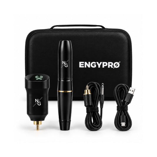 Kit de Micropigmentación Inalámbrico N/G ENGYPRO con Batería Externa EKM011