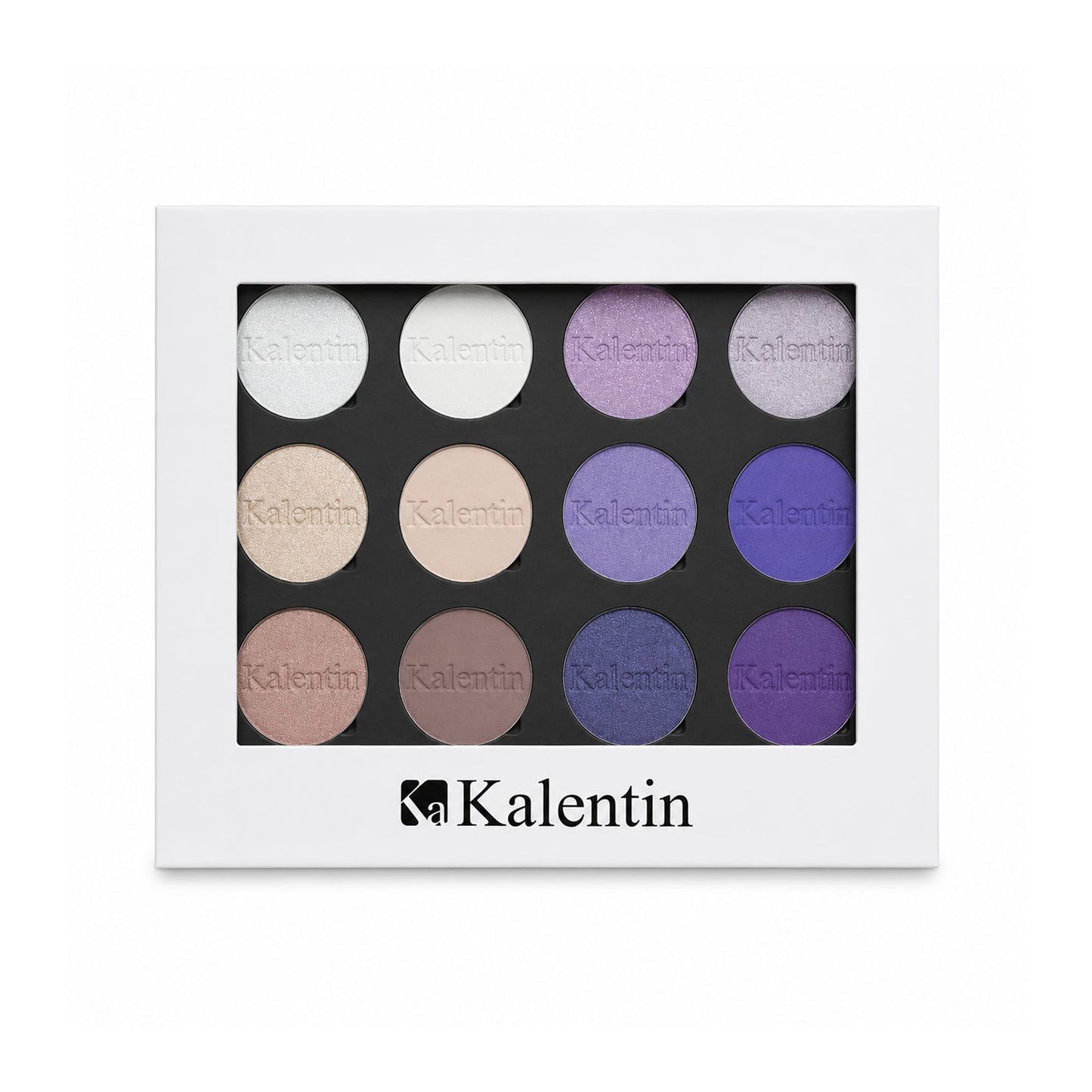 Paleta de Sombras Kalentin Nude y Morado – 12 Tonos