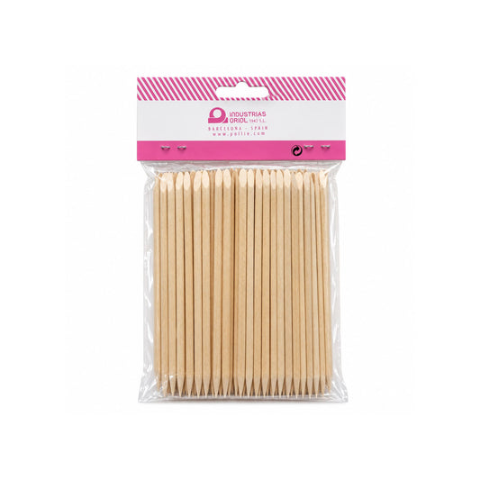 Palitos de Naranjo Bajapieles de Madera 12 cm – Pack 100 Unidades Pollié
