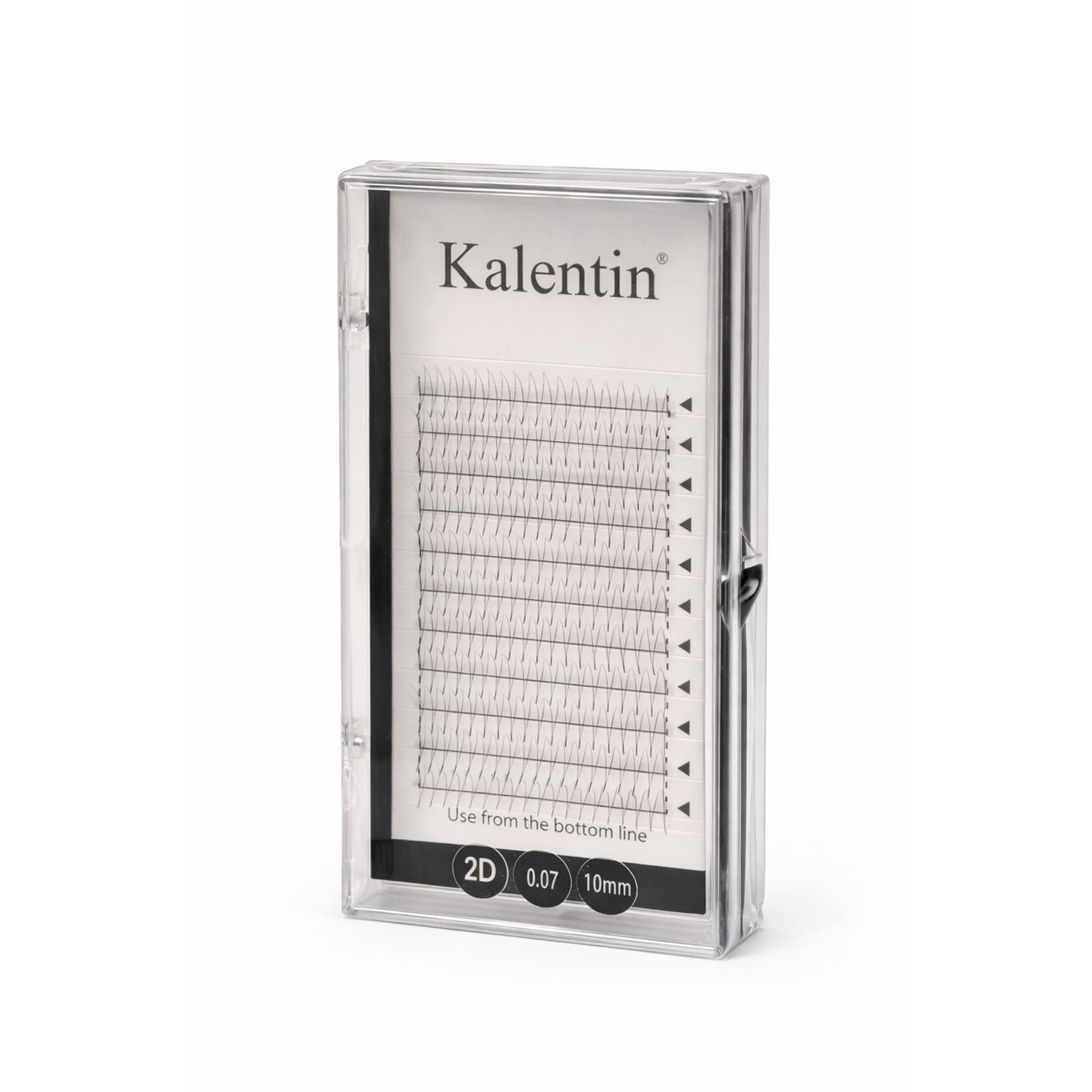 Pestañas Pre-Fanned Kalentin 2D 0.07 para Extensión de Pestañas