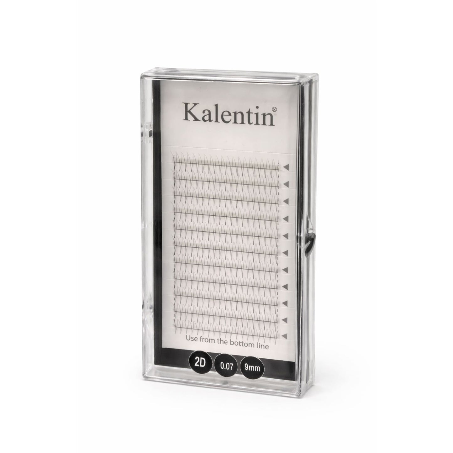 Pestañas Pre-Fanned Kalentin 2D 0.07 para Extensión de Pestañas