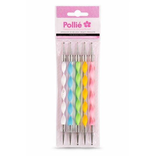 Set de 5 Punteros Dotting para Nail Art Pollié