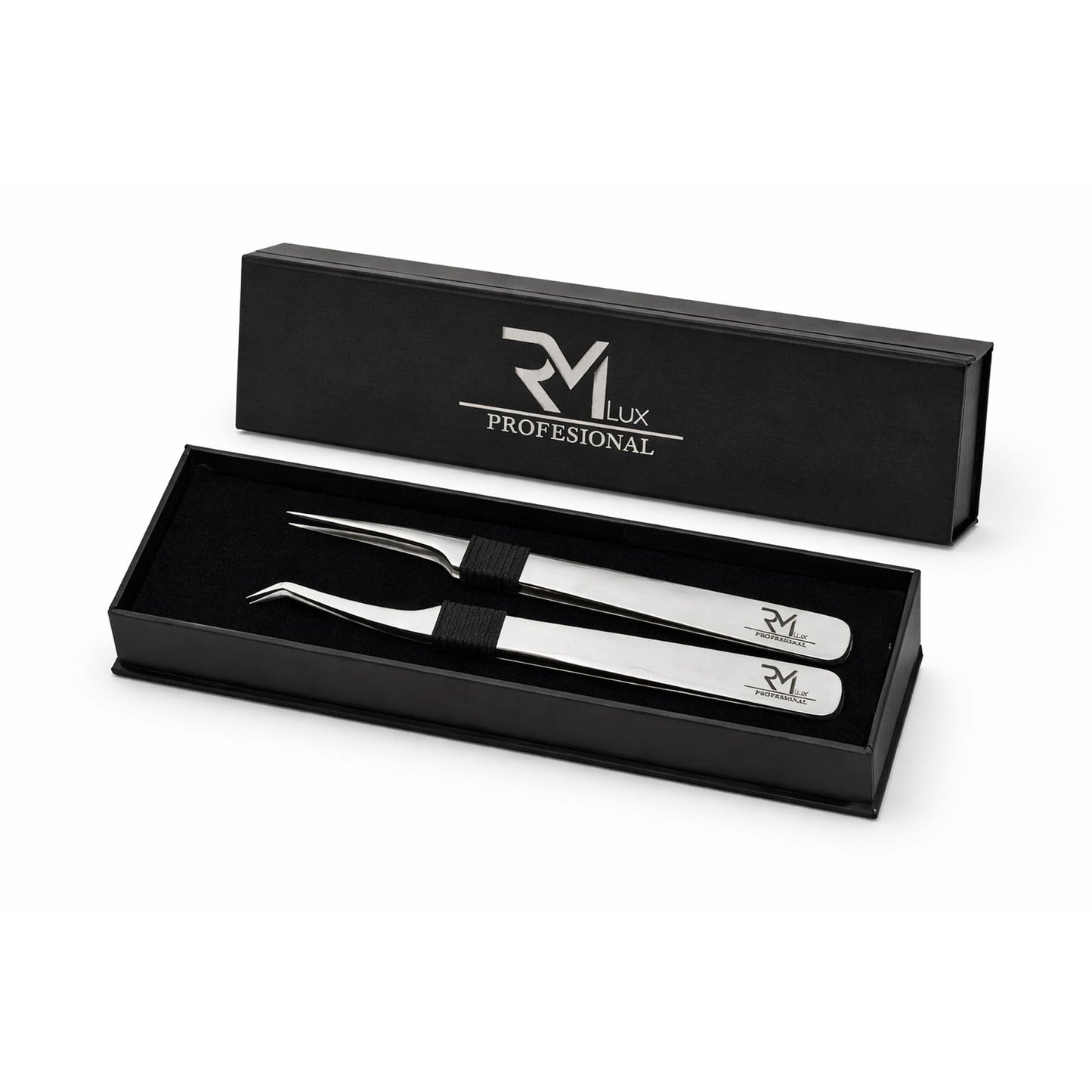 Set de Pinzas Profesionales para Extensión de Pestañas